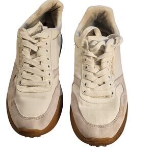 Sam Edelman Layla low-top sneakers suede and nylon uppers gum sole Women size 10